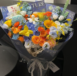 薇尼鲜花速递同城多巴胺玫瑰（238积分）