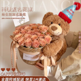 花西田创意生日小熊（248积分）